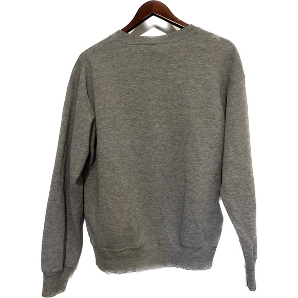 Vintage 90s Lee Sport Chicago Bulls Gray Sweater Size M Gold Embroidered Logo - Picture 3 of 10